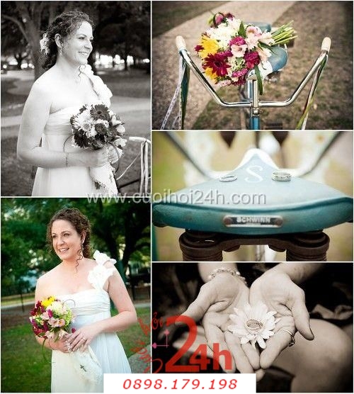 Dịch vụ cưới hỏi 24h trọn vẹn ngày vui chuyên trang trí nhà đám cưới hỏi và nhà hàng tiệc cưới | Hoa cầm tay cô dâu kết bằng hoa cúc